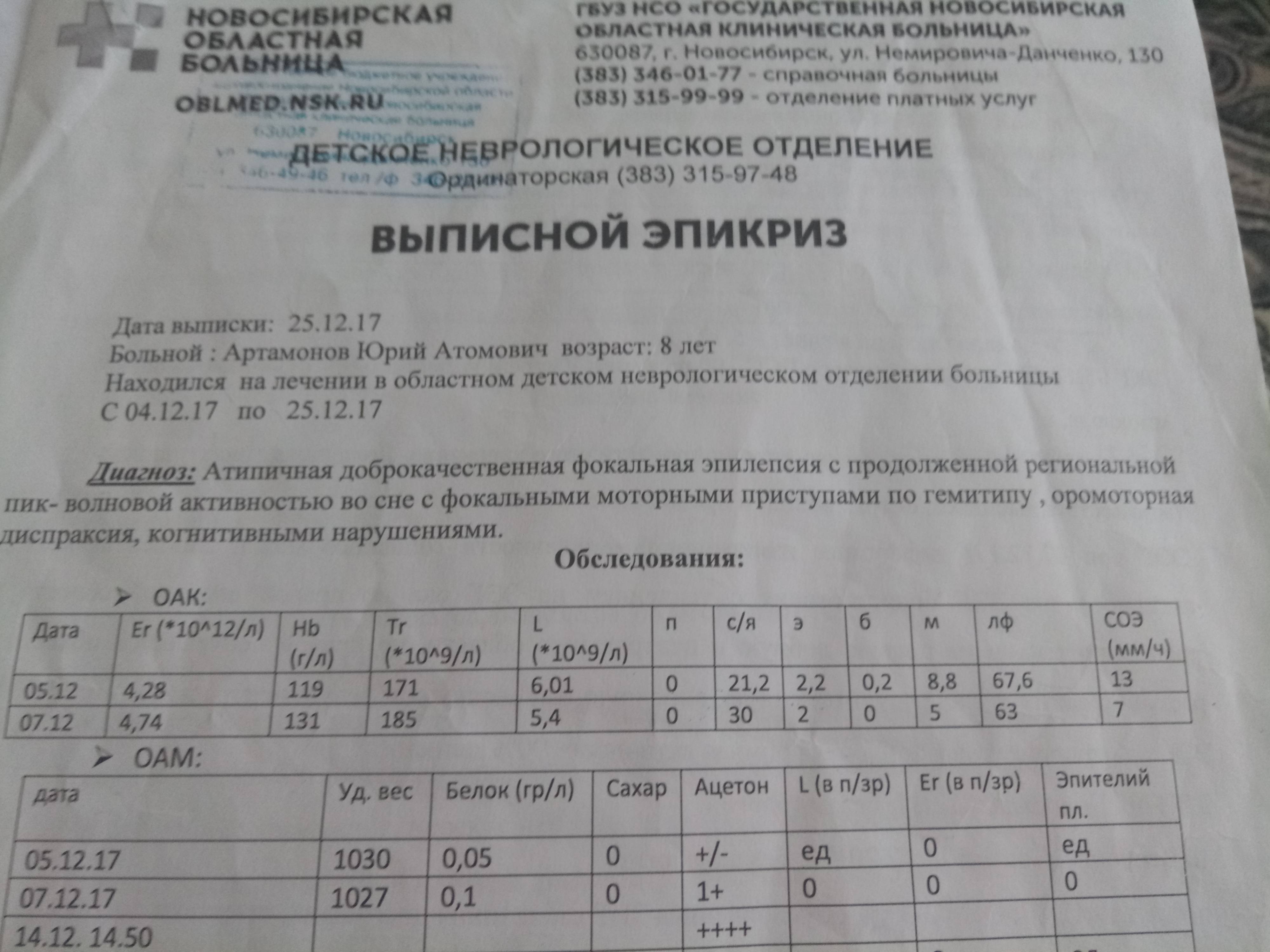 Срочно нужна помощь материальная на лечения Сына.