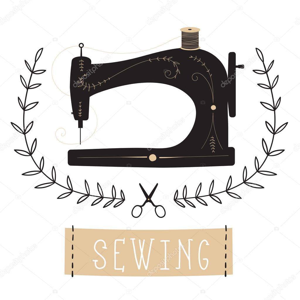 Буквы на швейной машинке