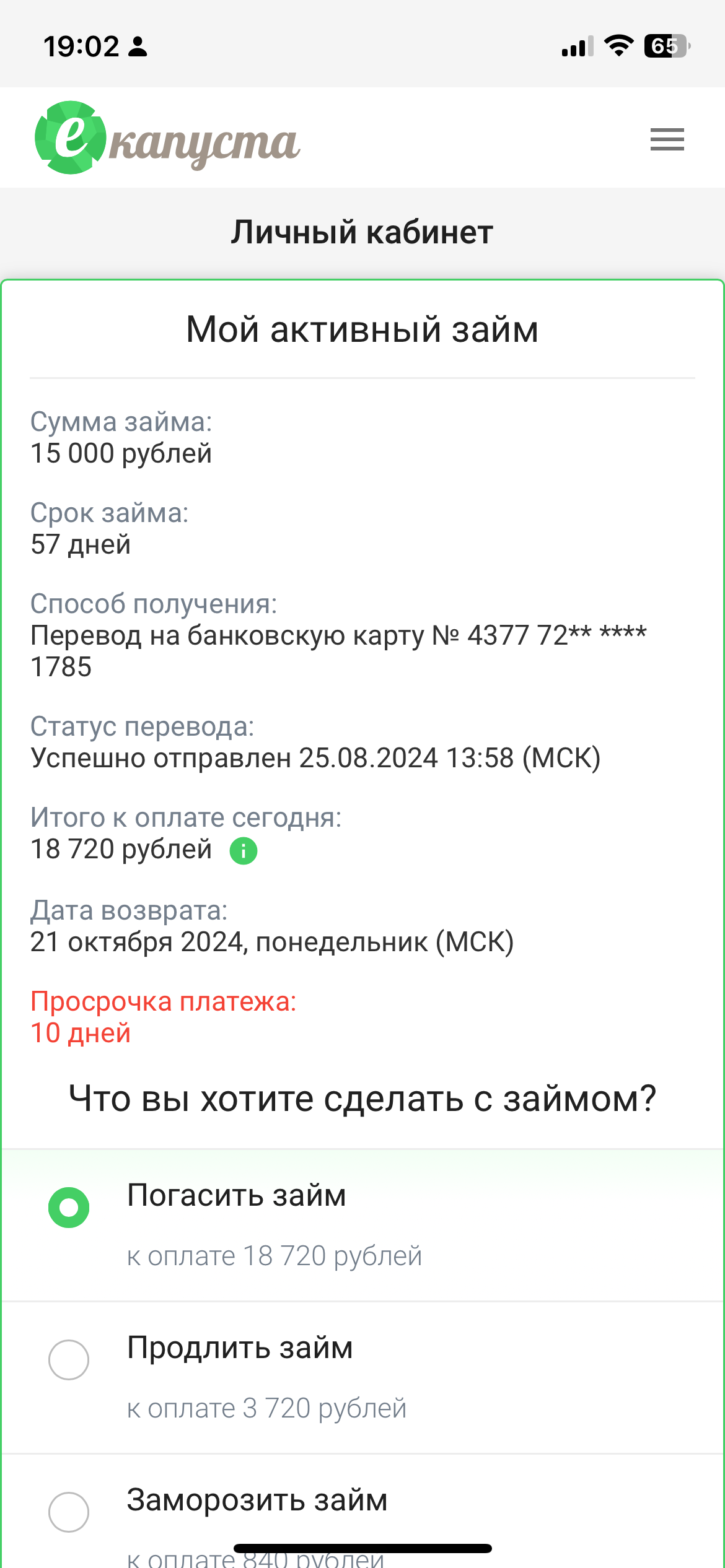 Мечтаю избавиться от долга перед мфо