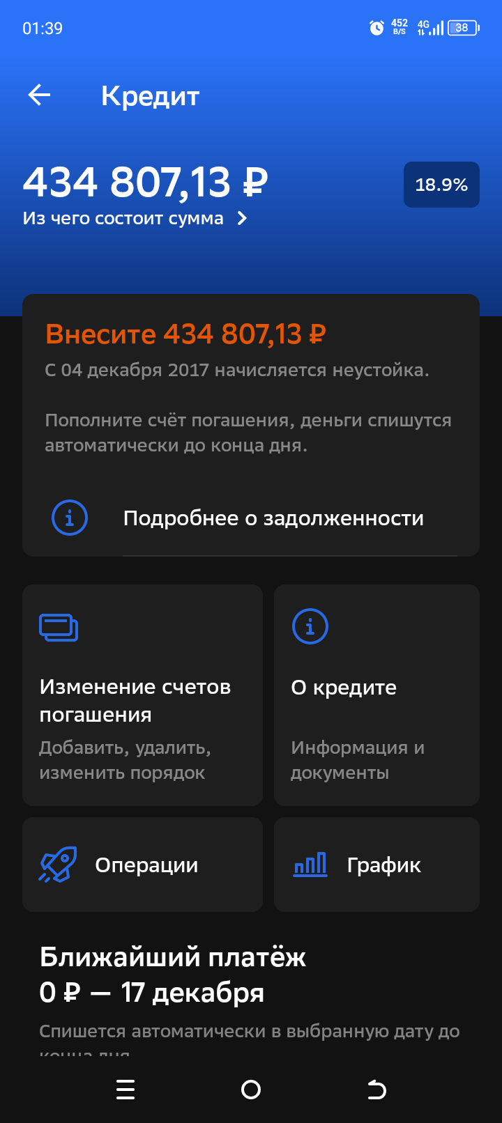 Хочу погасить кредит