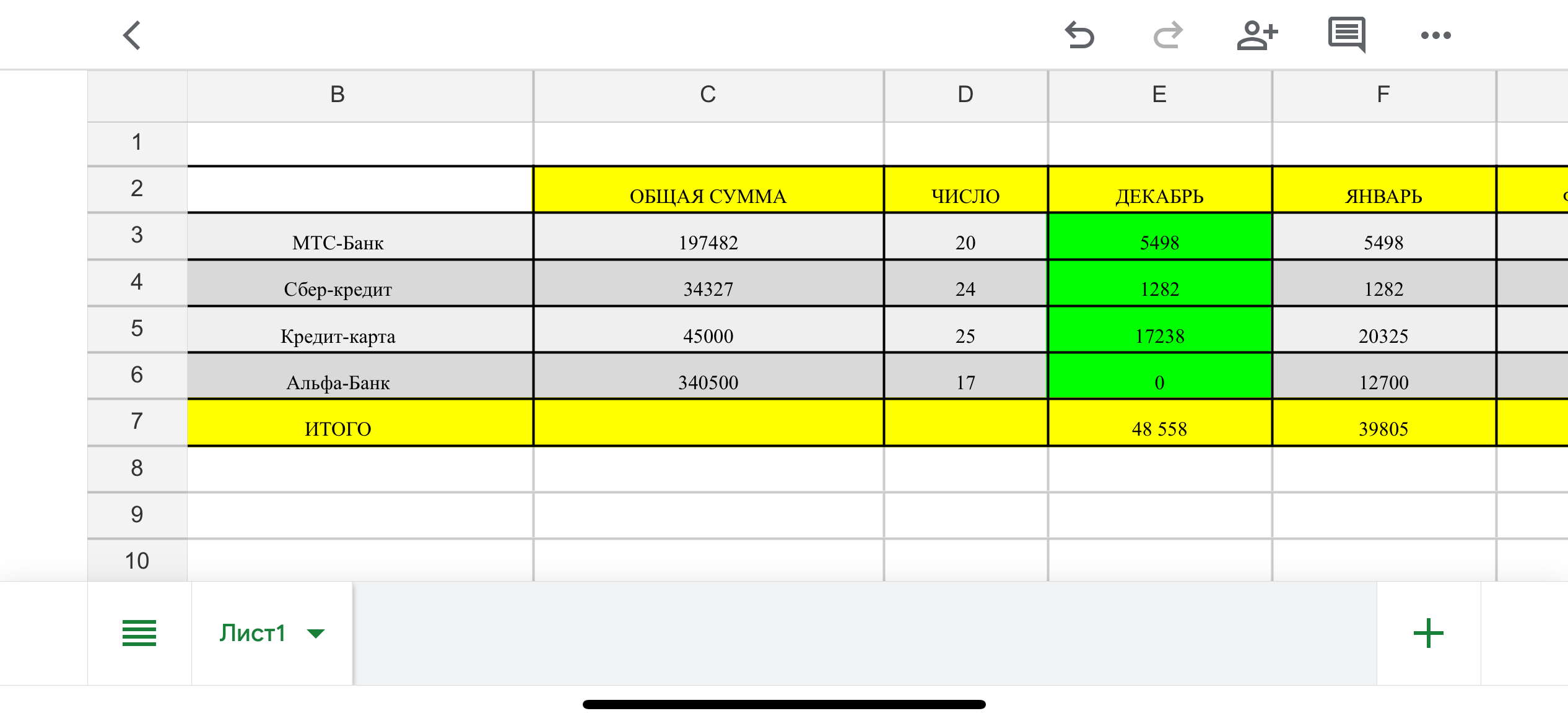 Нужно оплатить ежемесячный кредит