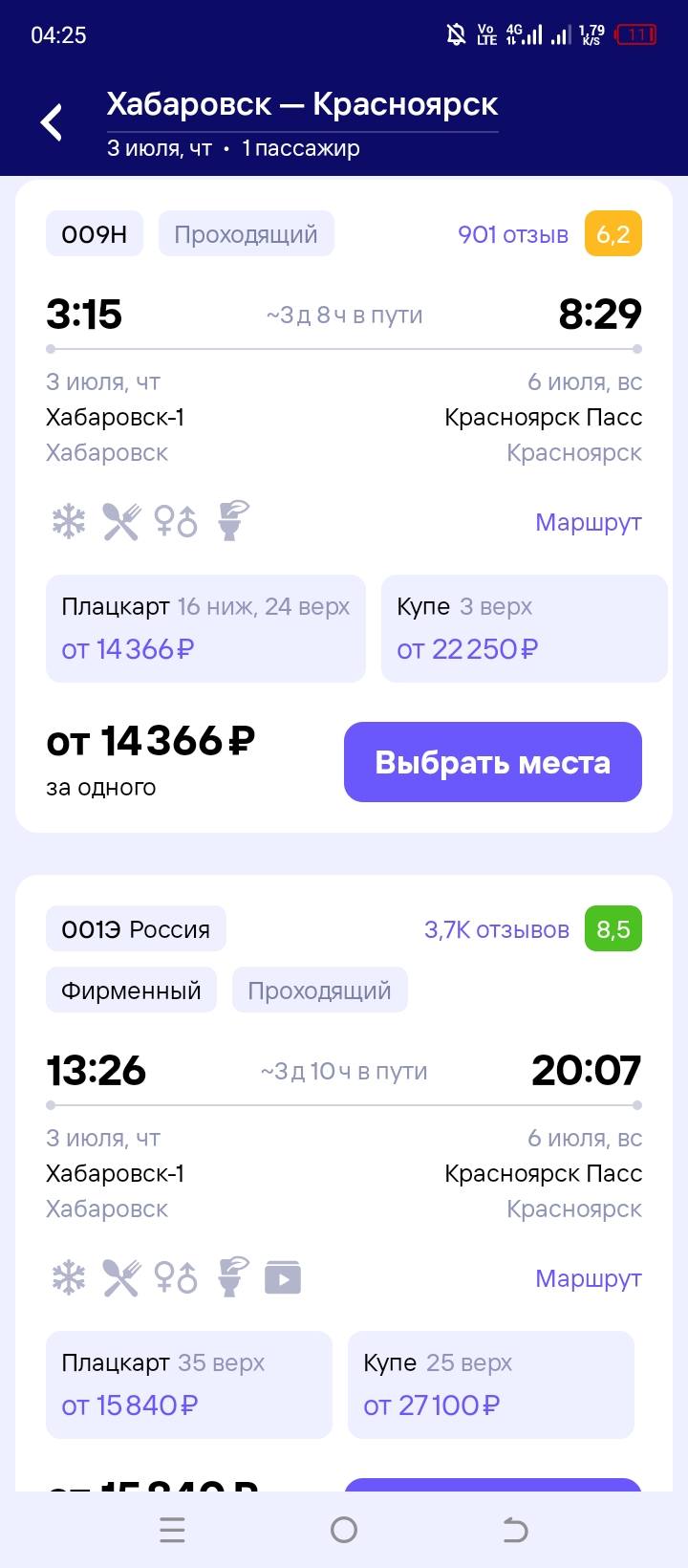 Поездка домой