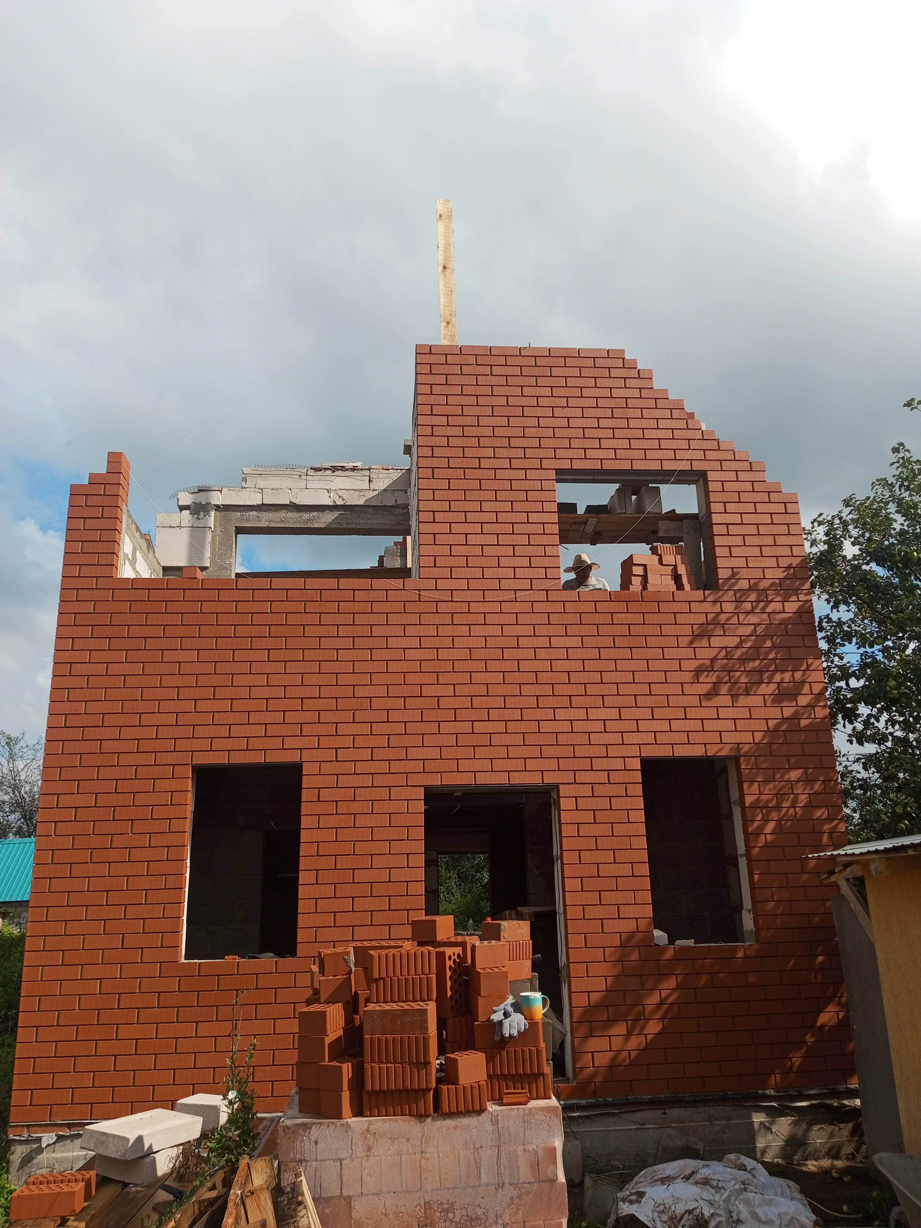 Помогите поставить крышу