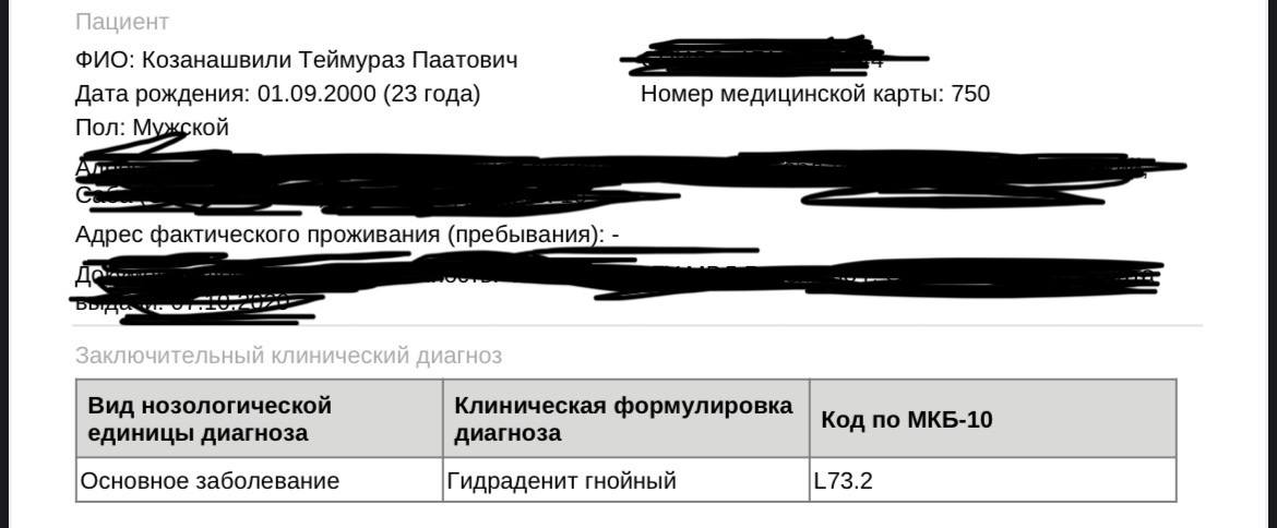 Помощь с лечением заболевания