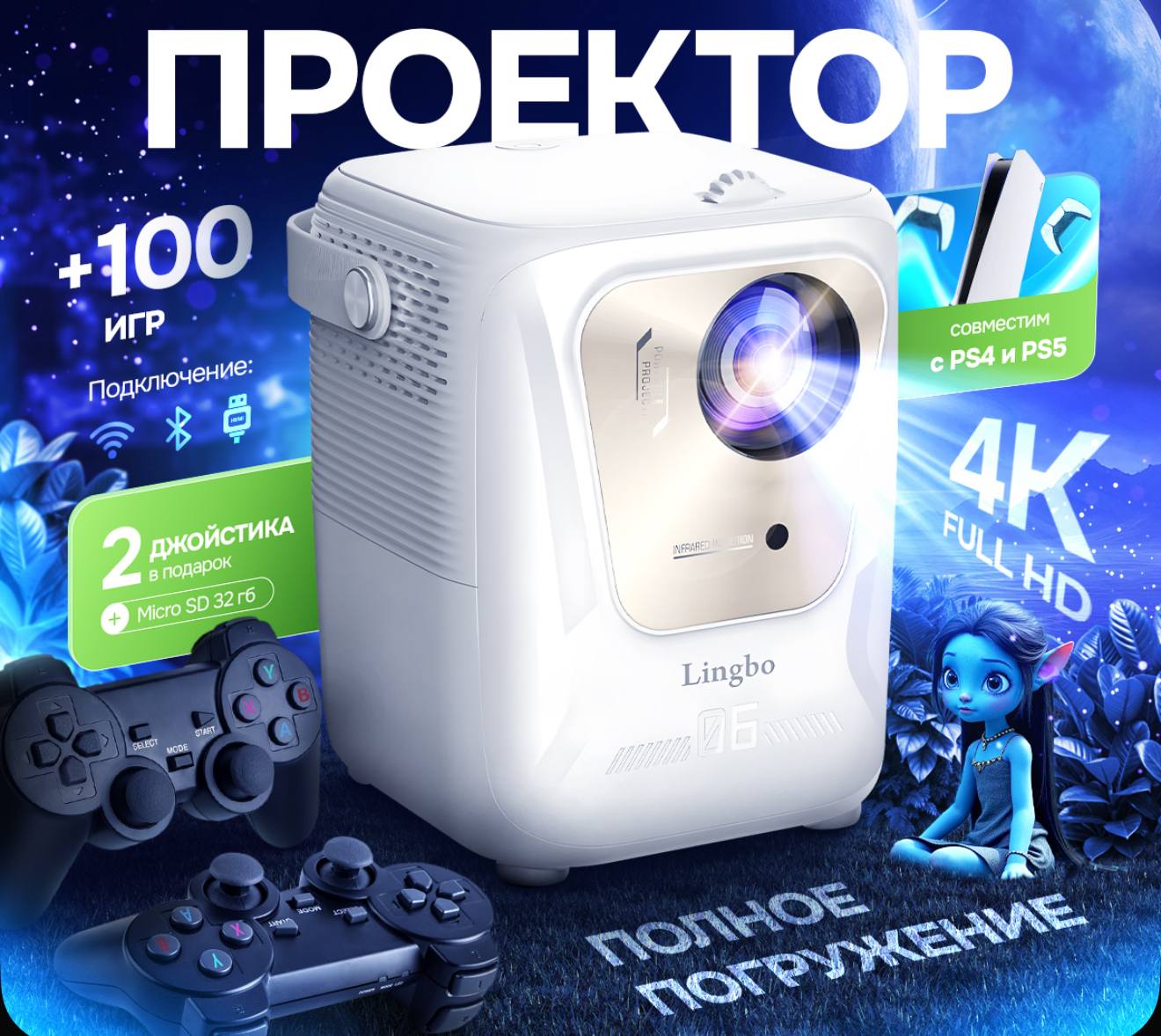 Проектор для дома чтобы порадовать маленького сына