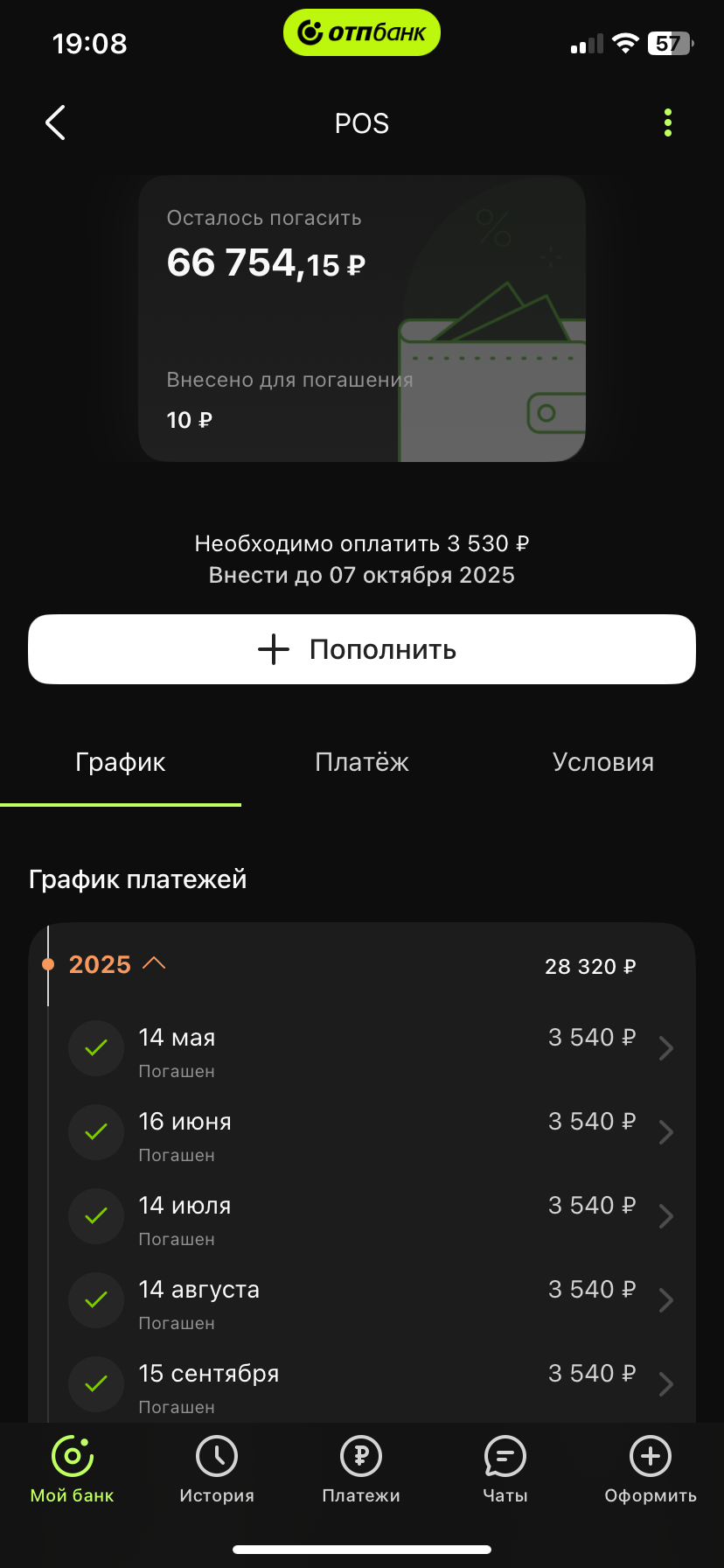 Помогите закрыть рассрочку