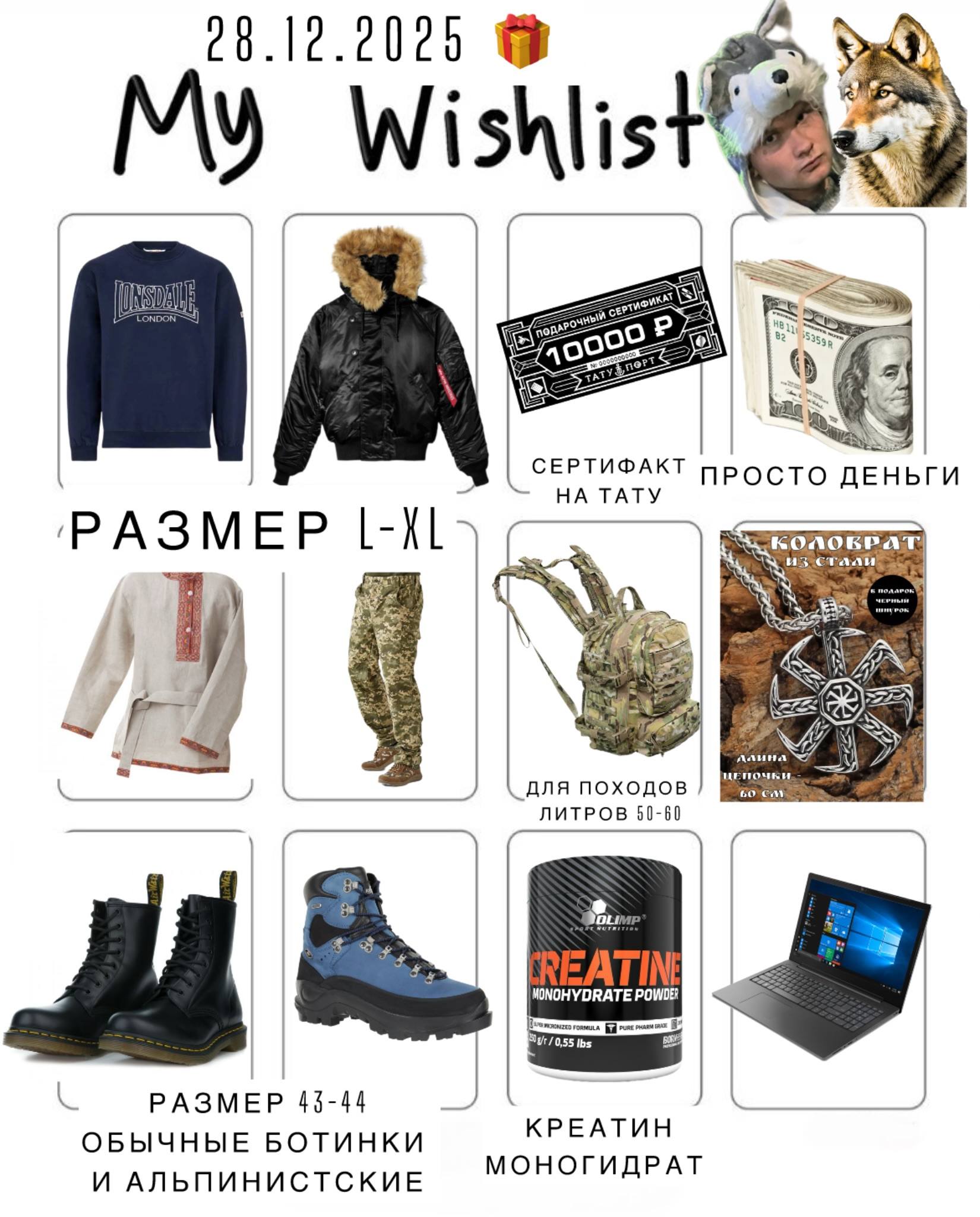 Мой Виш-Лист на день рождения