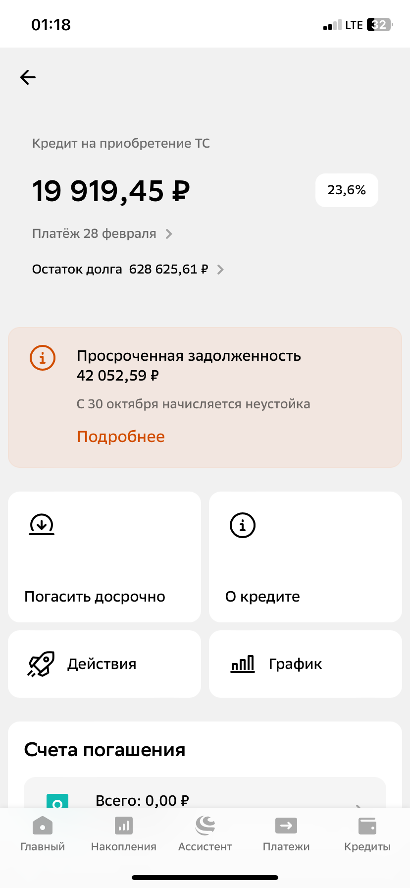 Помогите оплатить кредит