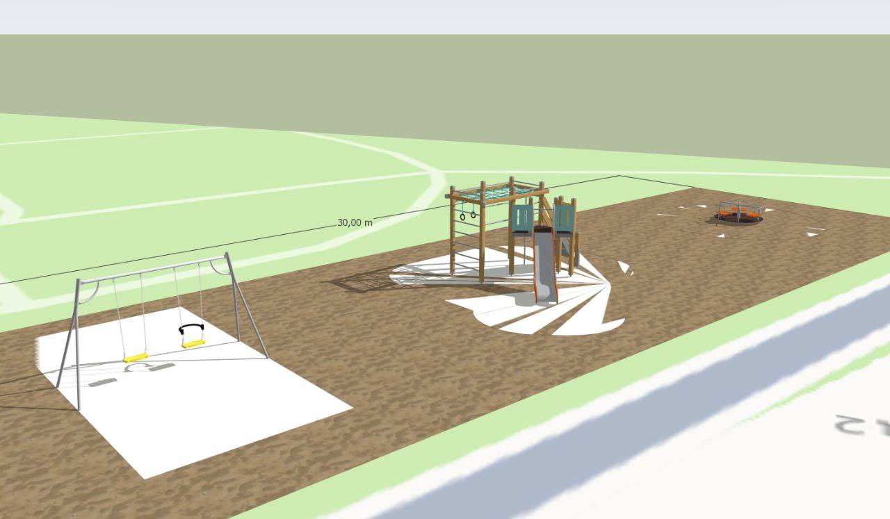 Помогите установить детскую площадку