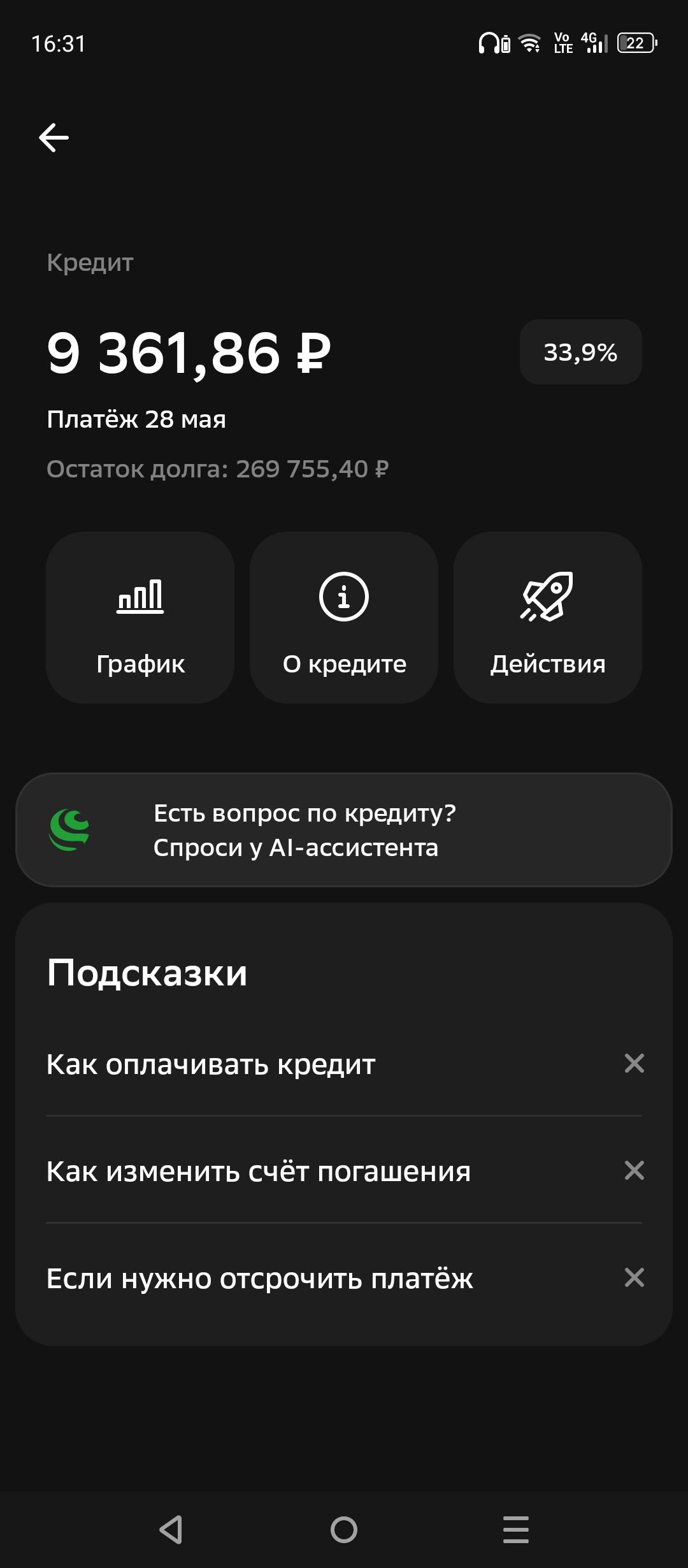 Выплата долгов