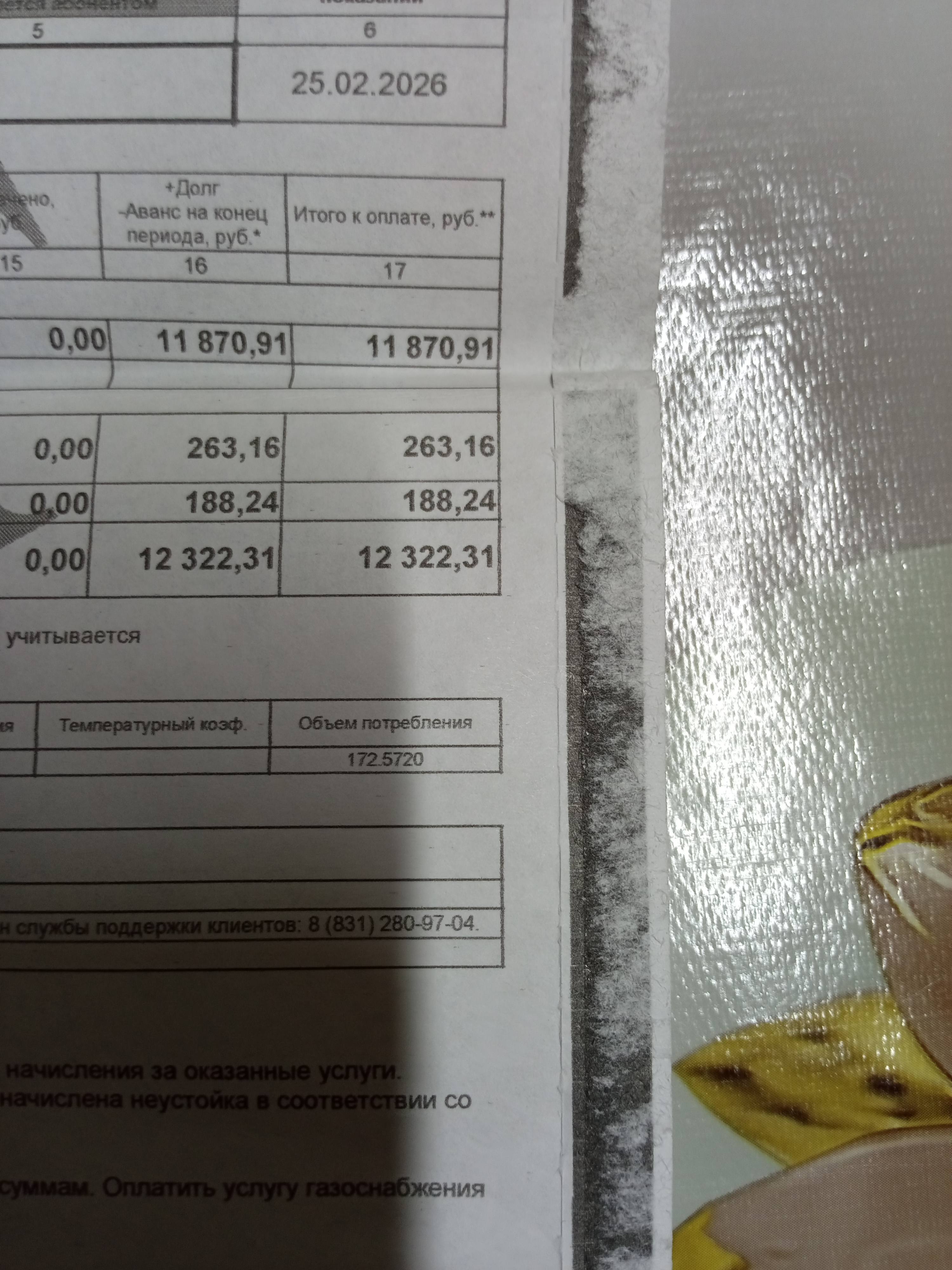 Помогите оплатить квитанцию за газ