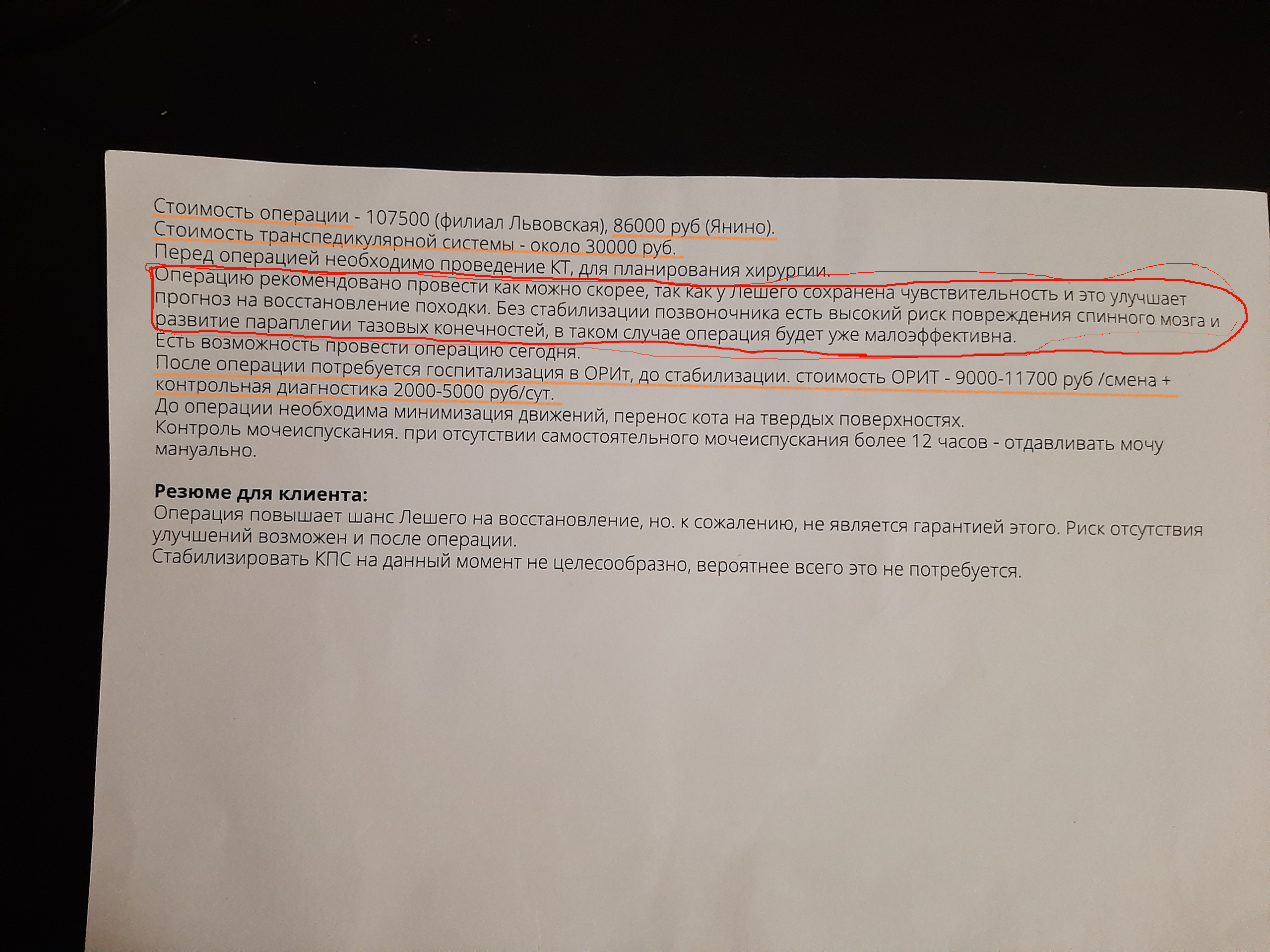 Помогите собрать деньги на операцию коту Лешему