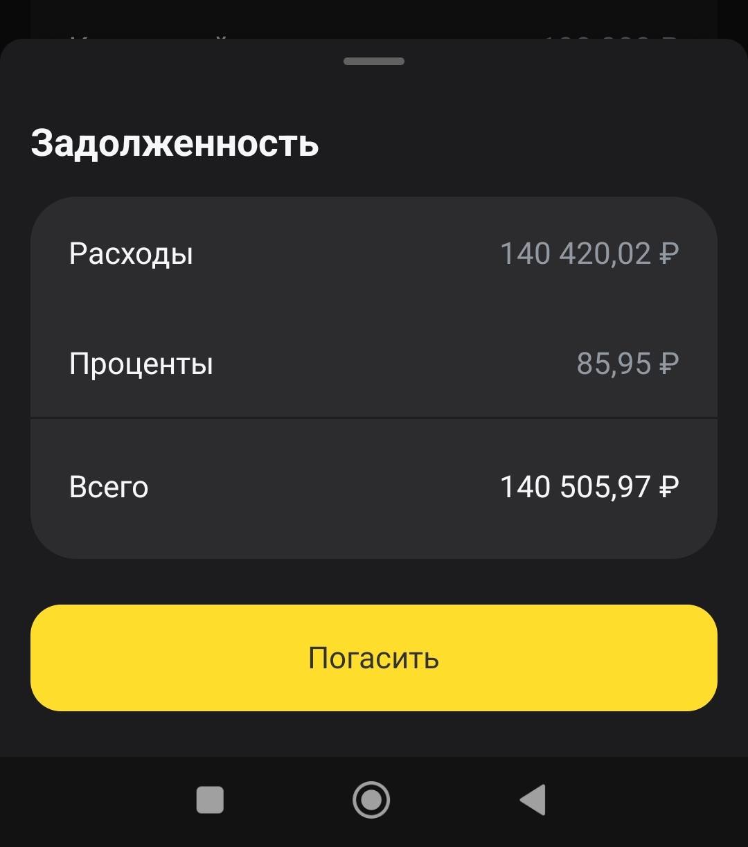 Помогите закрыть кредитку на 140000
